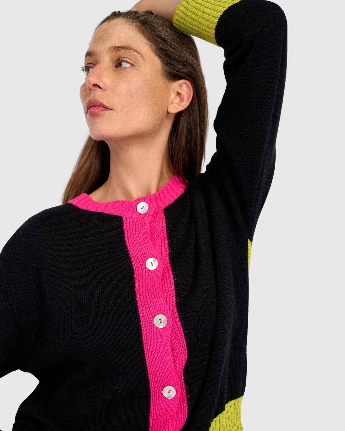 Cricket Cardigan, Lemon: Lime / ONE SIZE