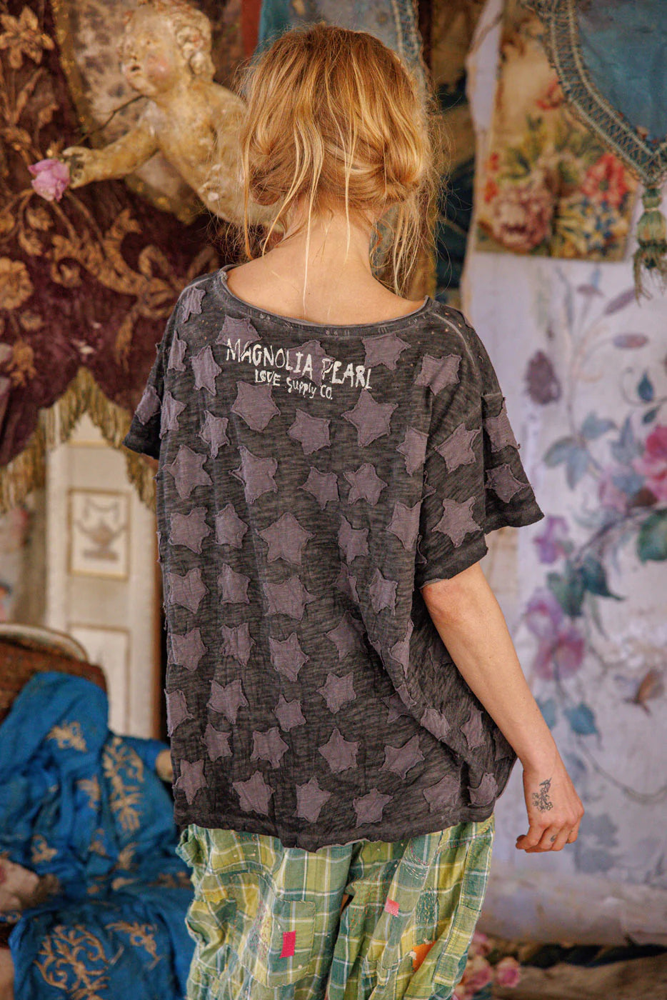 Little Star Appliqué Tee 1991 - Magnolia Pearl