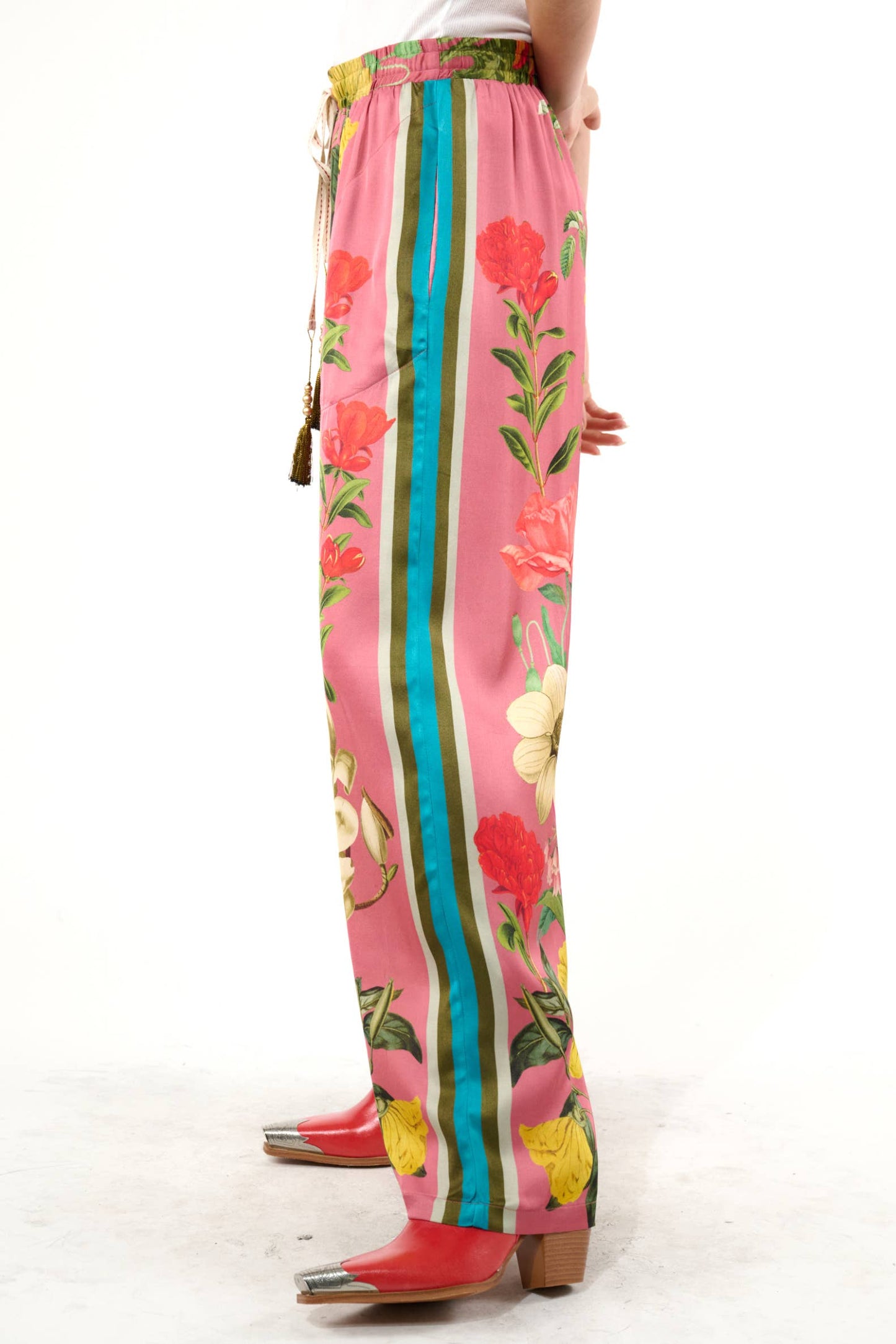 My Valentine Pants: Dusty Rose Floral / S