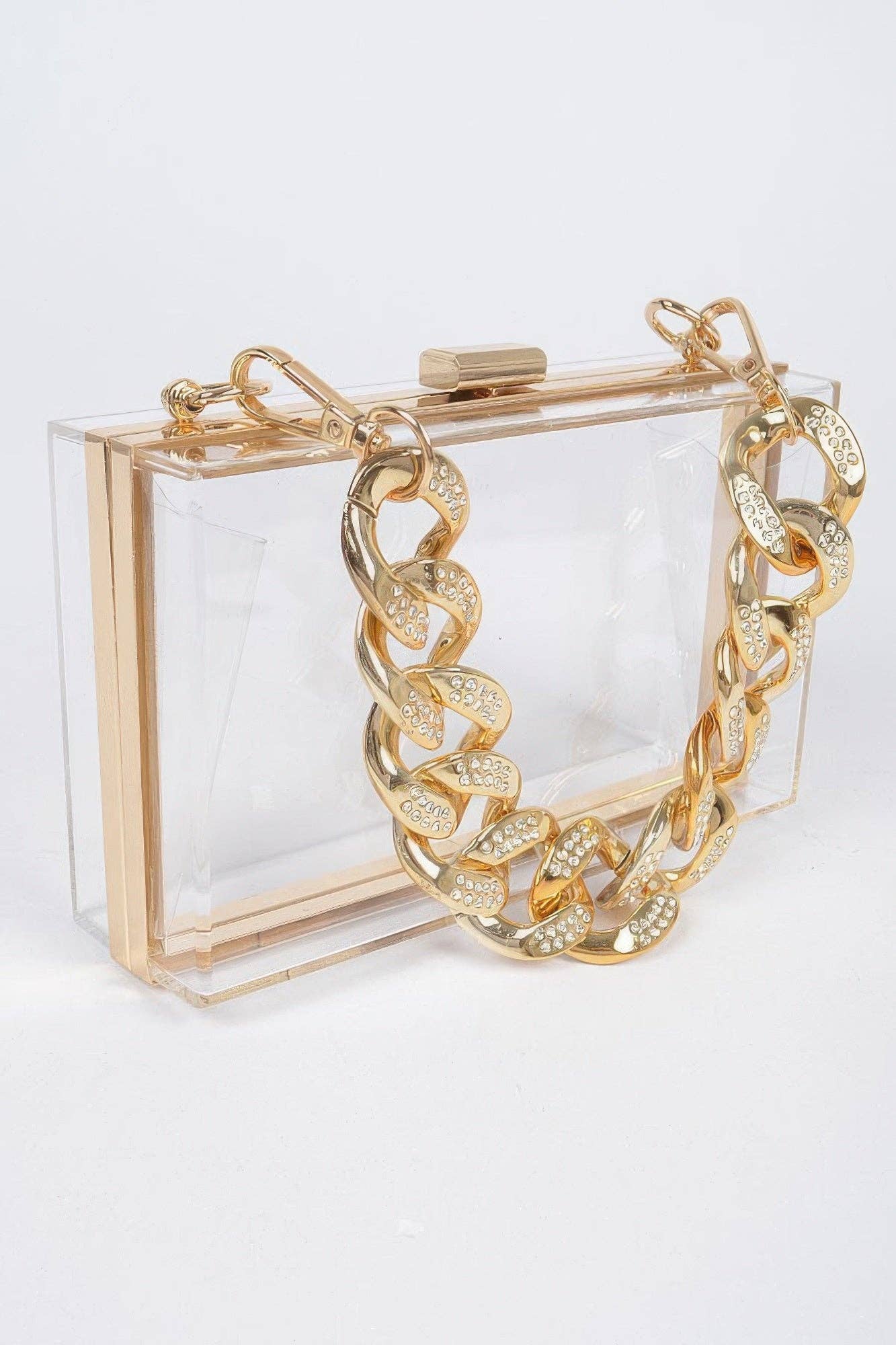 HANDBAG women's BYMANYC ® New York New Collection CHELSEA: Clear Gold