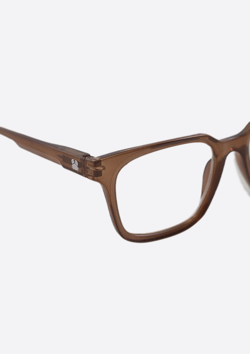READING GLASSES - ASIA LOW BROWN: +2.00
