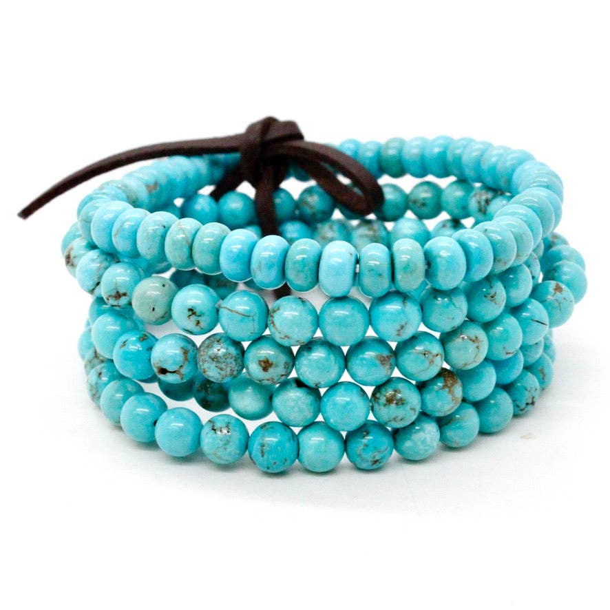 Turquoise Stone Luxury Stack Bracelet - BL-Athens