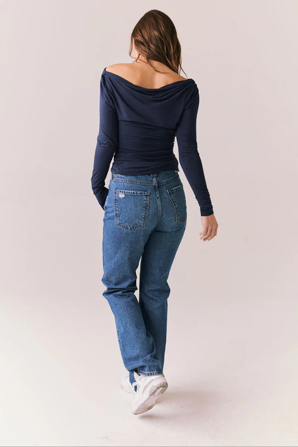 Ivy Navy Long Sleeve Top CWA607 - CHASER