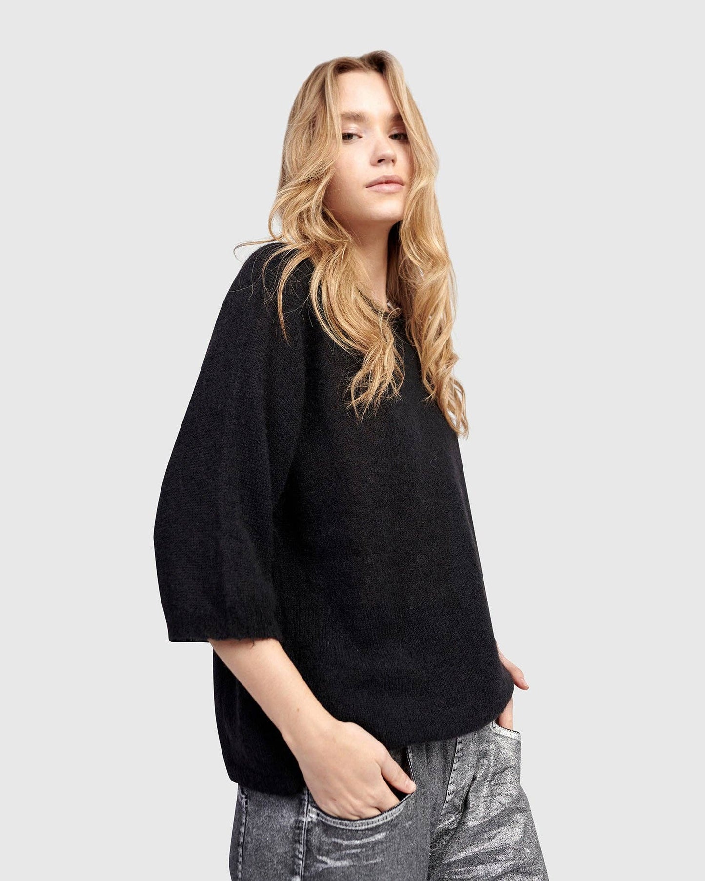 Core Pullover Sweater, Black: BLACK / S (US 8-12)