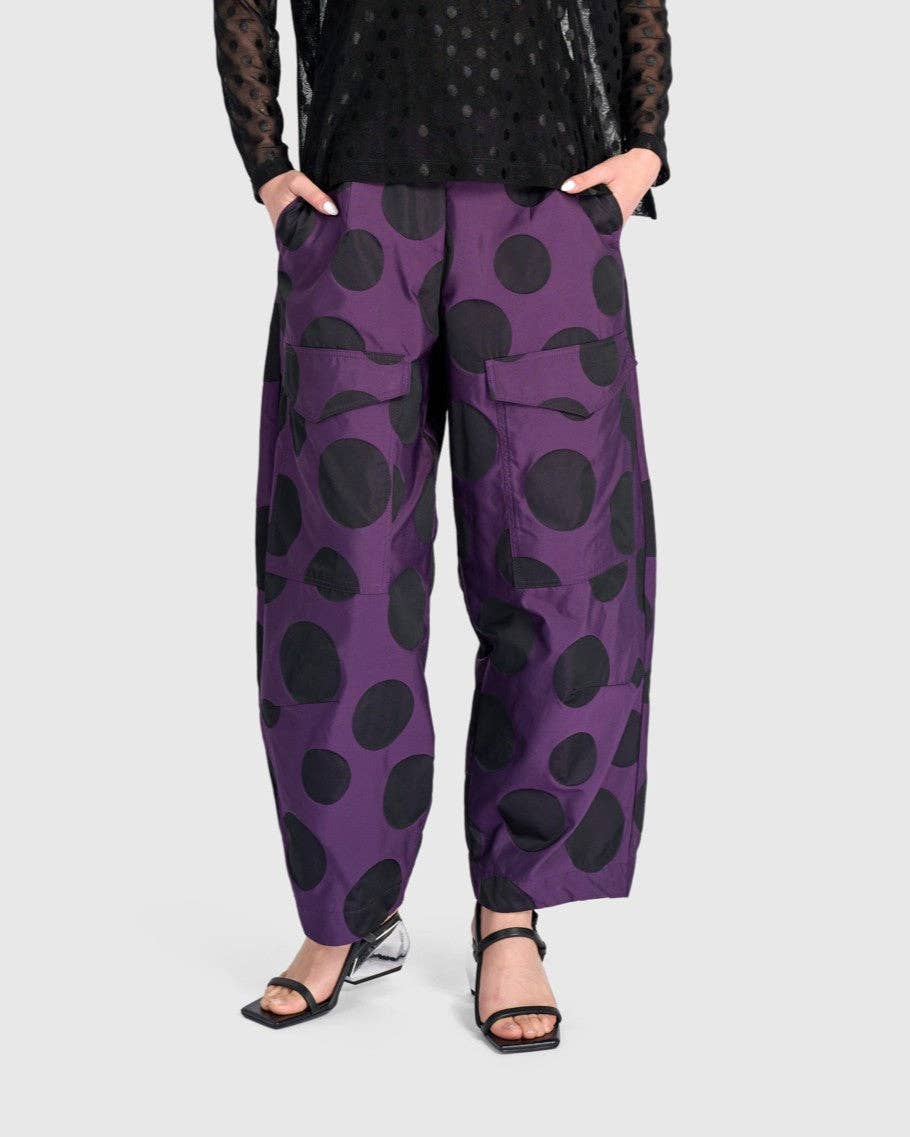 Tyrian Barrel Pants, Plum: Violet / 2 (US 8-10)