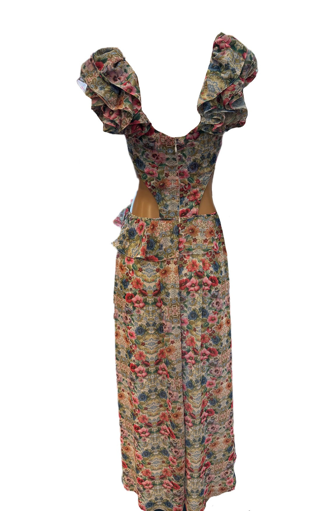 V Neck Cut Out Dress IB-100 - Olvi’s