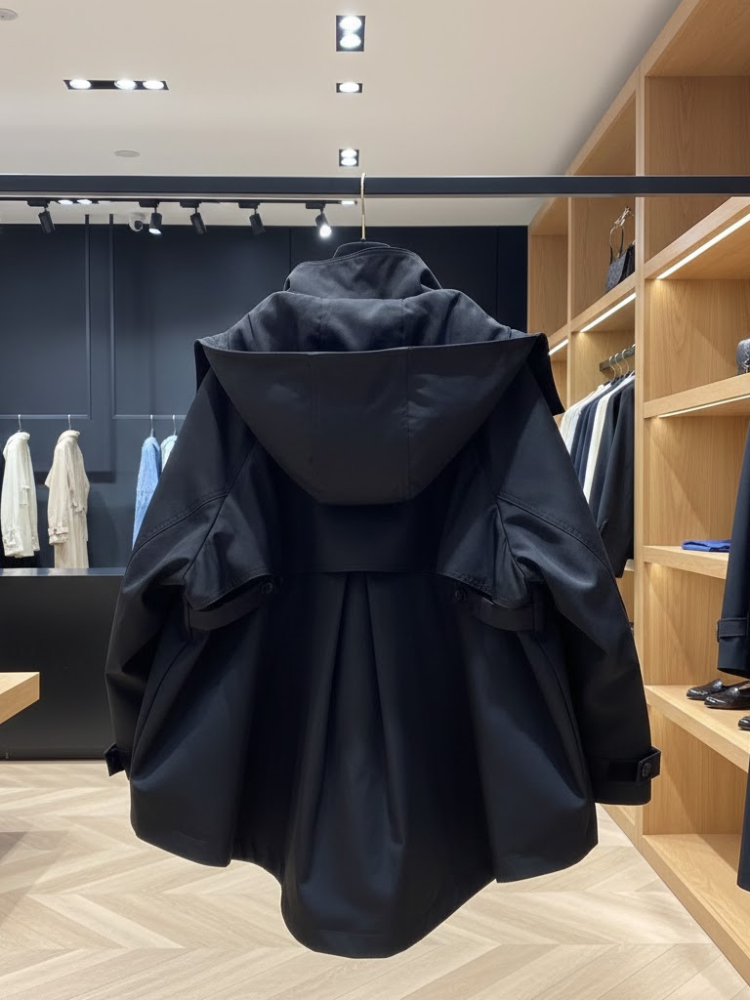 Women's Cape Jacket TRIBECA ECO FASHION BYMANYC ® New York: Blue New / M