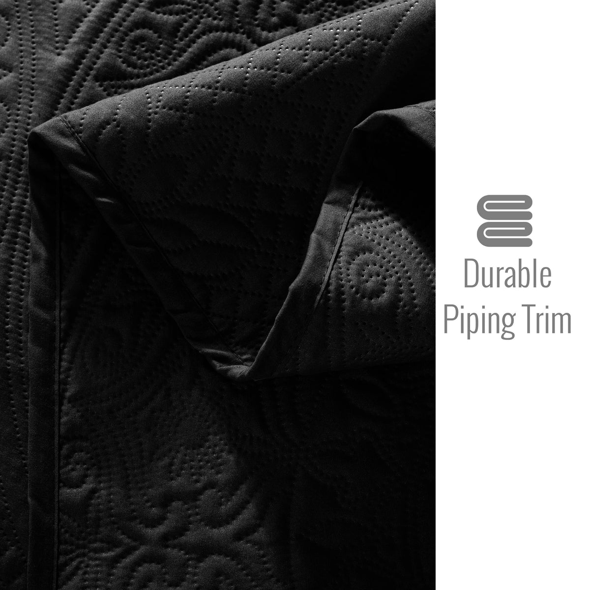 3 Piece Reversible Quilted Bedspread Coverlet Comforter Set: King / Ochre