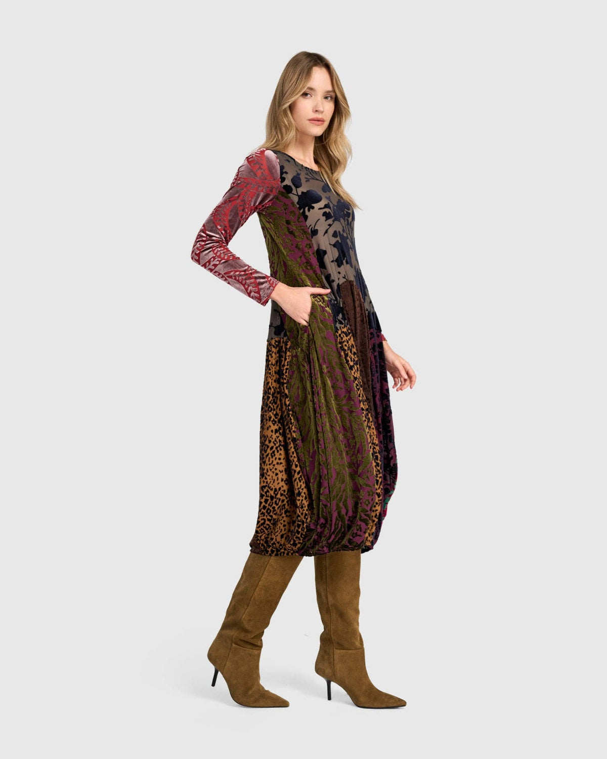 Heirloom Crew Cocoon Dress, Jewel Multi: Regal / 1 (US 6-8)