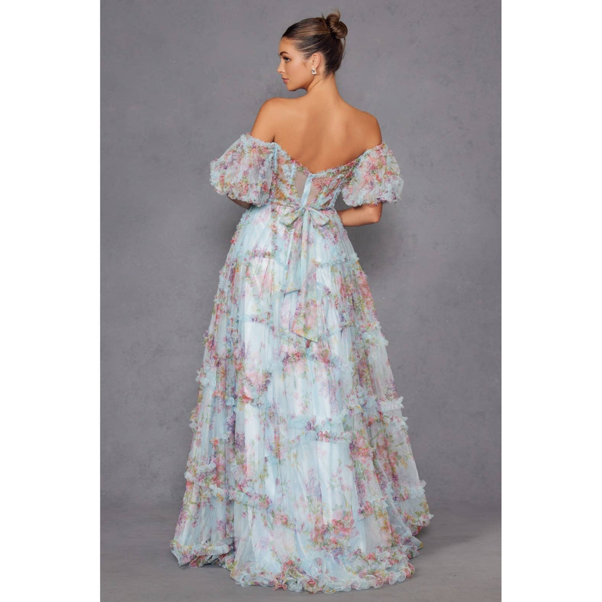 JT2887C THIS FLOOR-LENGTH GOWN IS A PERFECT BLEND OF ELEGANC: BLUE / 10