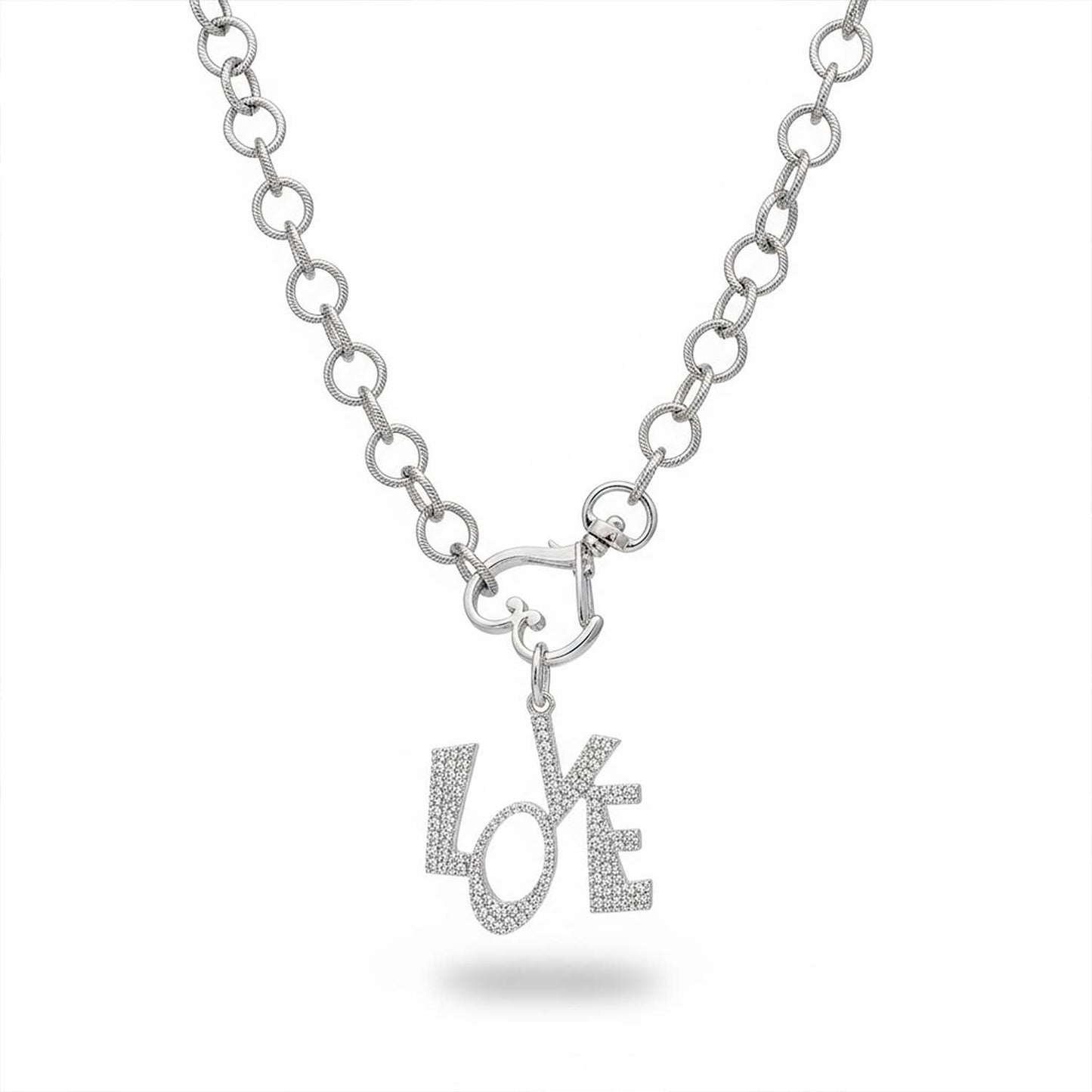 Funky Love CZ  Charm: Gold