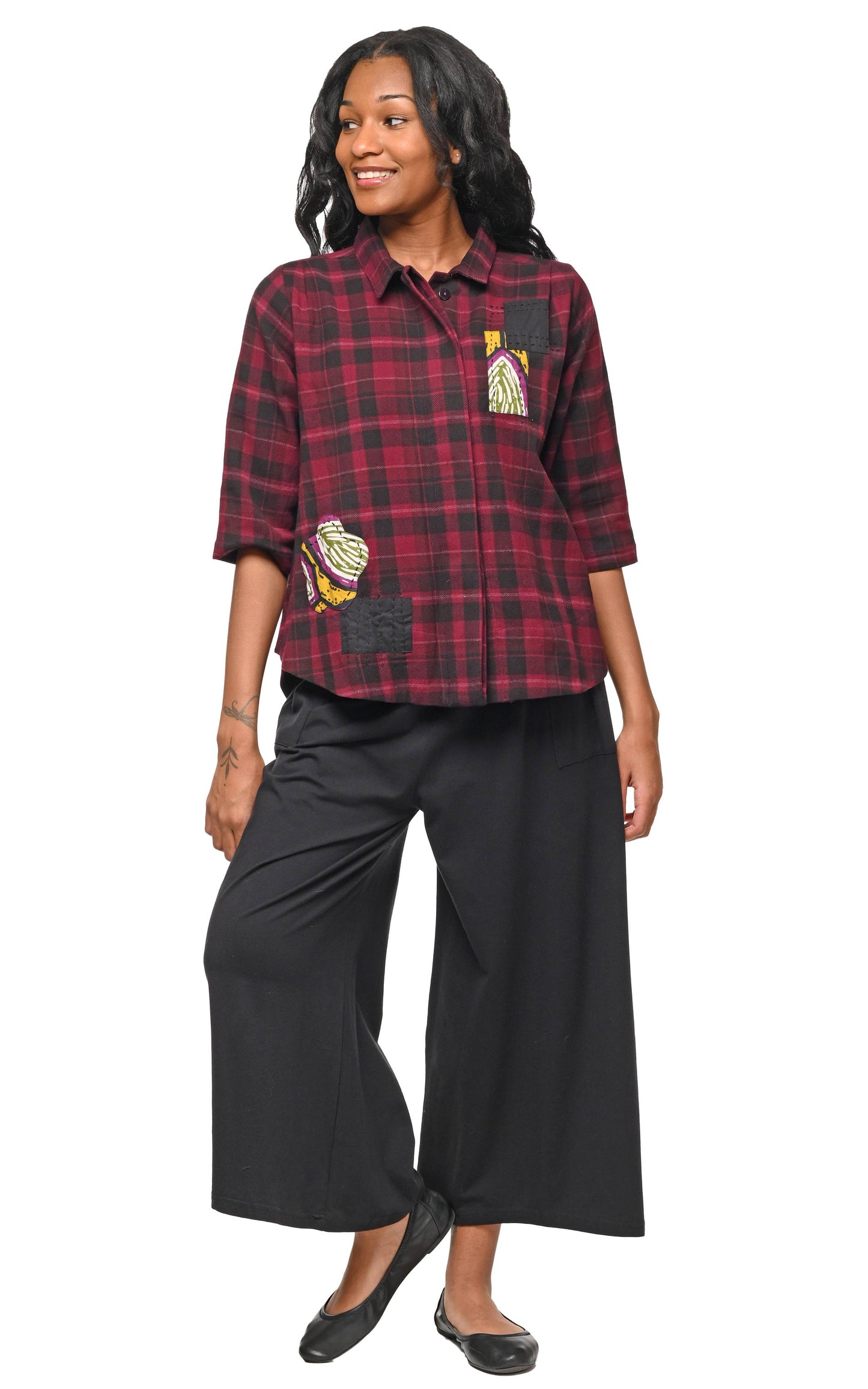 CV1234 Alison Top in Lucerne Flannel*: XS