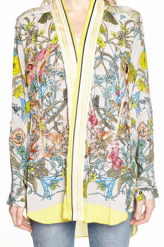 Change It Shirt Kimono / Topper: M