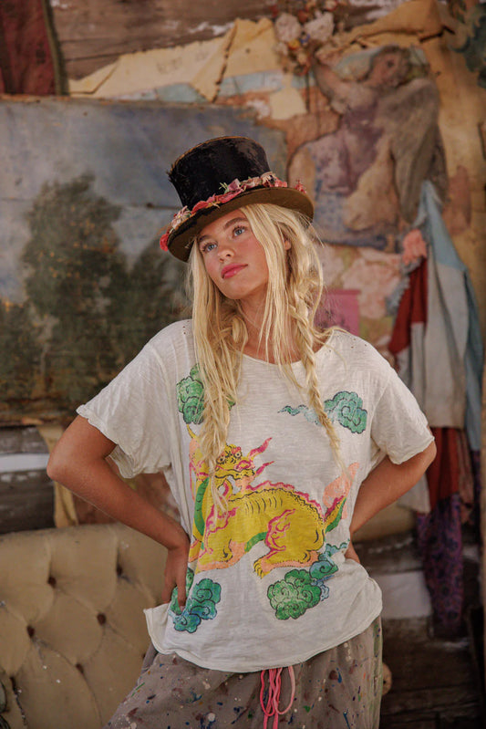 Yeats Magic Dragon Tee 2664 - Magnolia Pearl