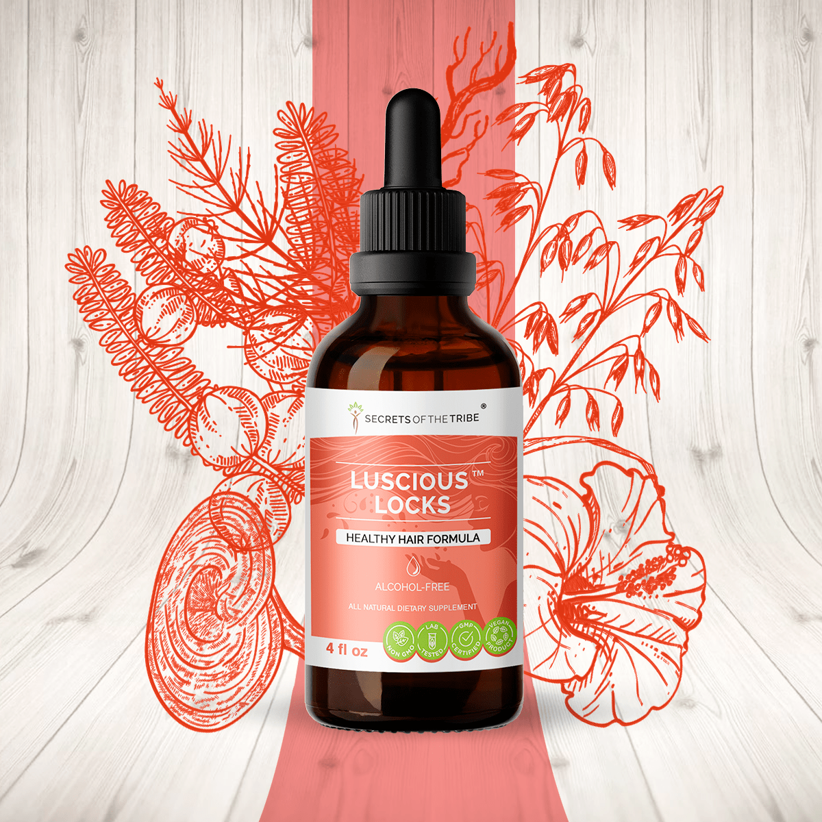 Luscious Locks. Healthy Hair Formula: 2 FL OZ / Alcohol-FREE