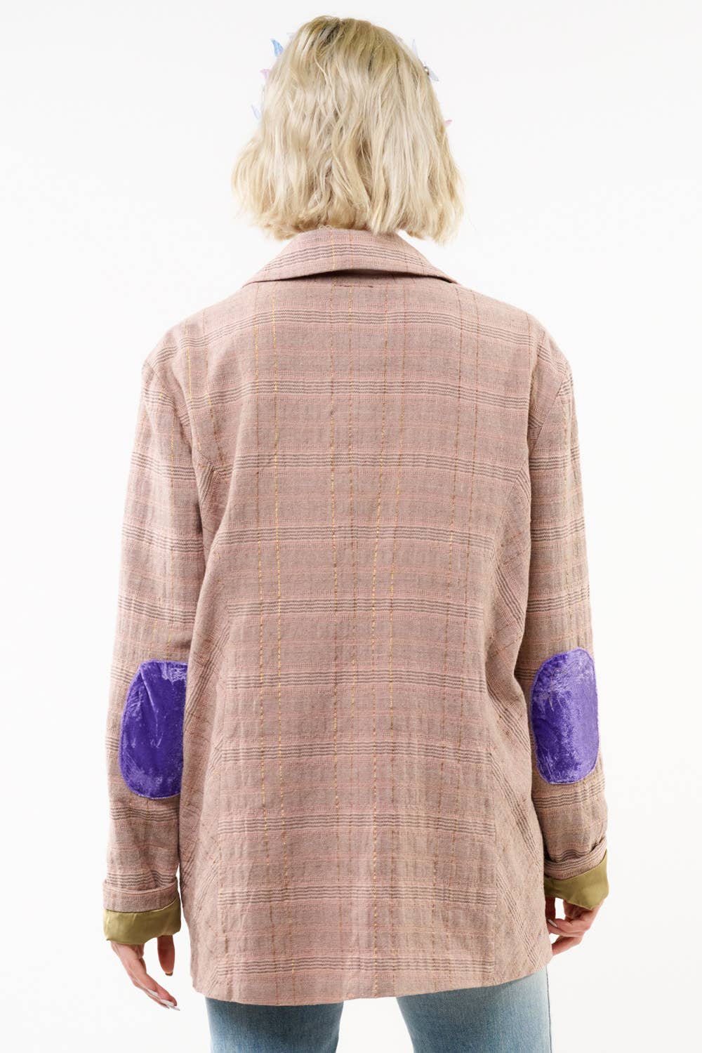 Sudden Sensation Blazer | Pink Jacket | Embroidered Jacket: Pink Ash / S