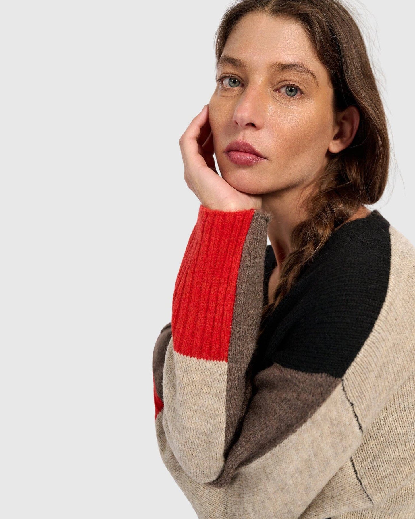 Finch Cardigan, Black/Hazelnut: MIX / ONE SIZE