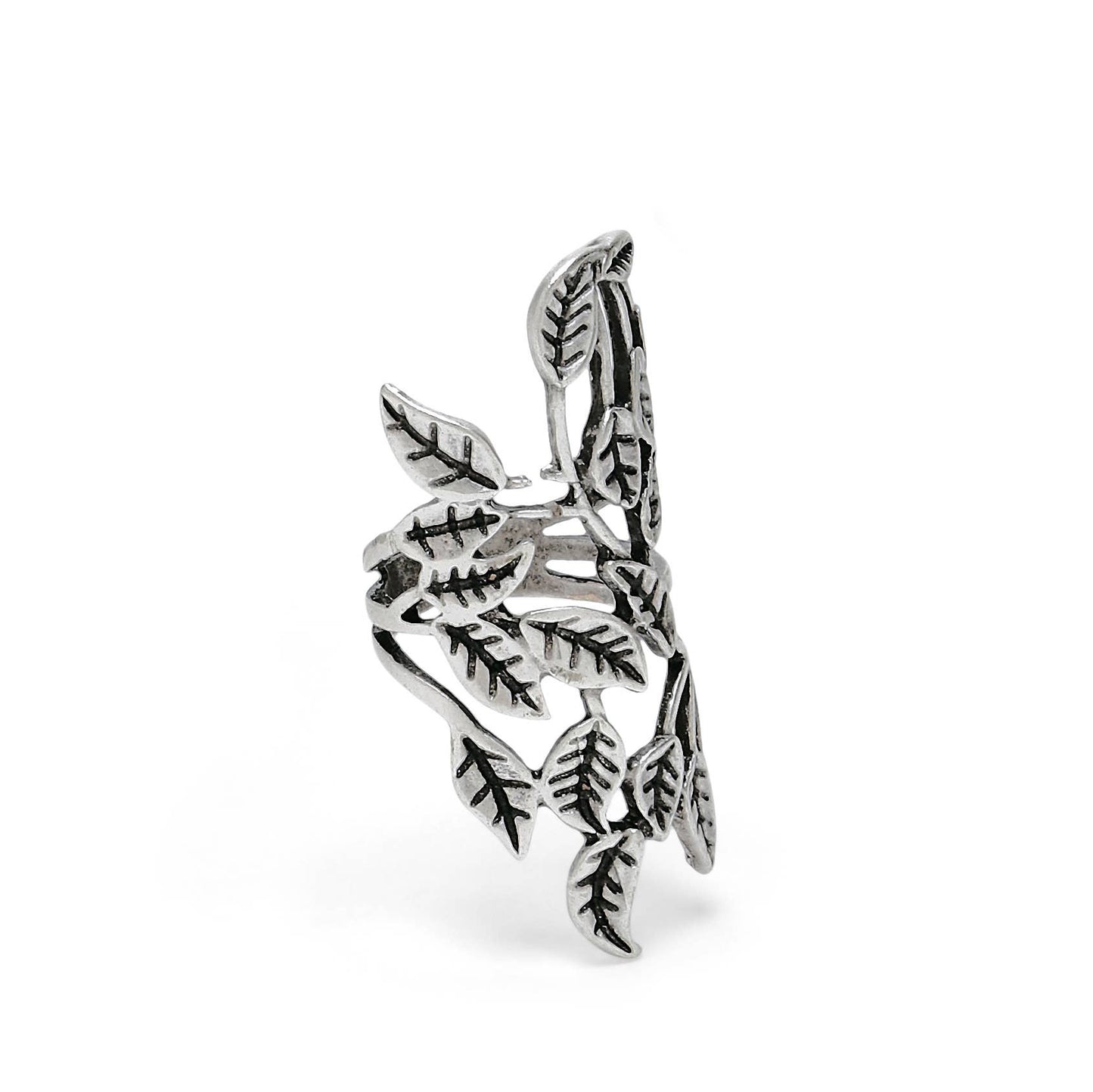 Handmade Brass Ring In Silver Plated - P4054-17