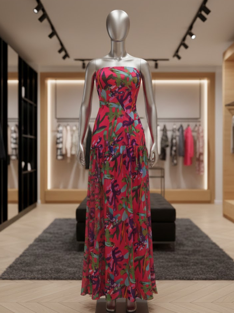 Tropical Vibes Strapless • CHELSEA New Collection BYMANYC ® New York: Multi / S