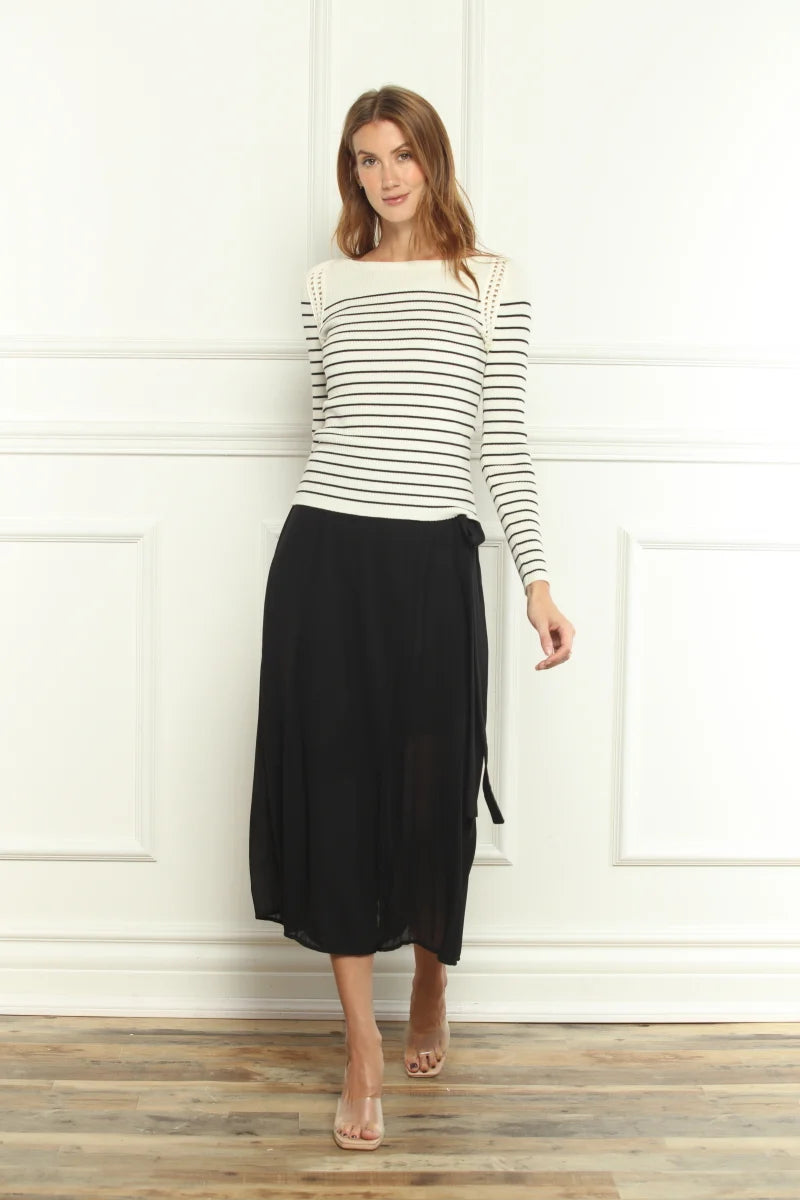 Striped Lace Sweater 62203 - Zero Degree Celsius