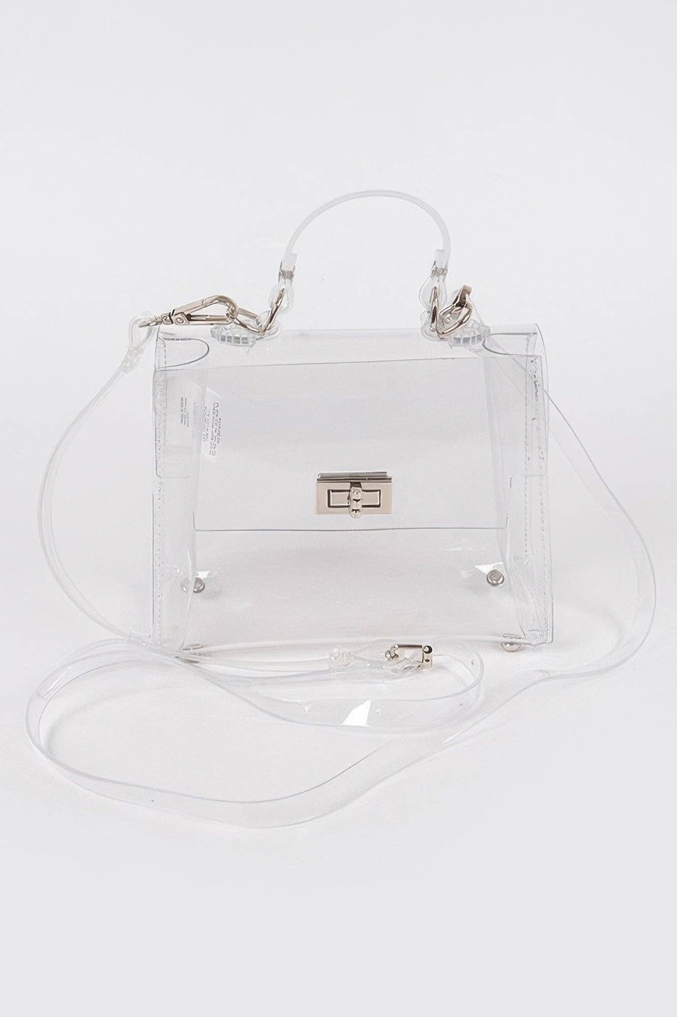 WOMEN'S BAG SALERNO New Collection ITALY BYMANYC ® New York: Clear Silver