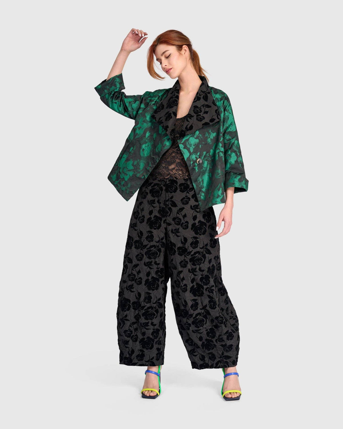 Palatial Cocktail Jacket, Emerald: Emerald / S (US 8-12)