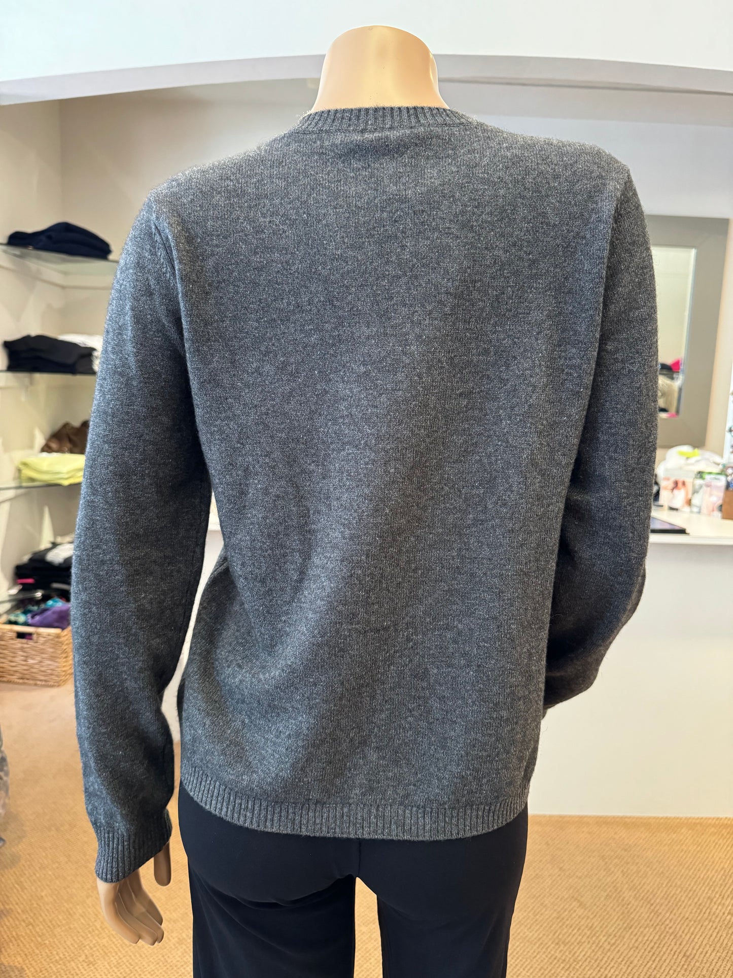 Cashmere Cut Out Crewneck Sweater - Minnie Rose