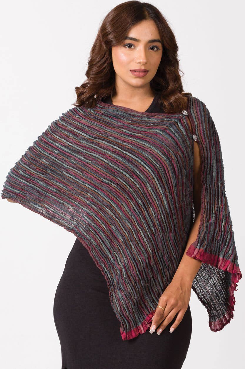 Apeksha Silk & Wool Wrap - Sevya Handmade
