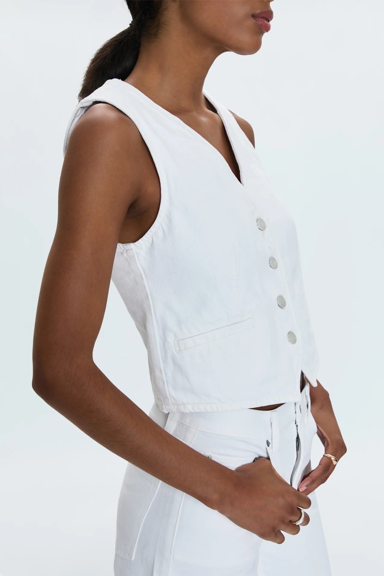 Vero Denim Vest P00095047DR - PISTOLA