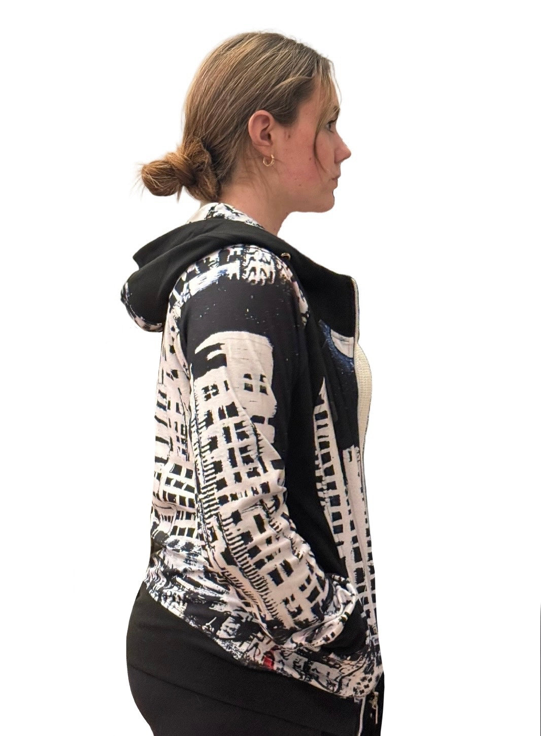 Colorblock Knit Hoodie 4124P - UBU