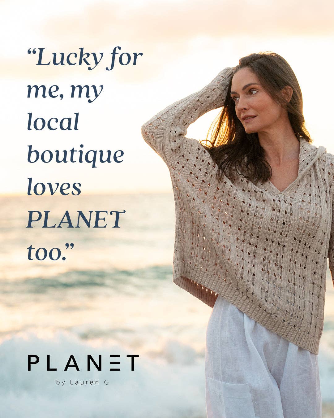 Pima Cotton Cool Hoodie - Stone
