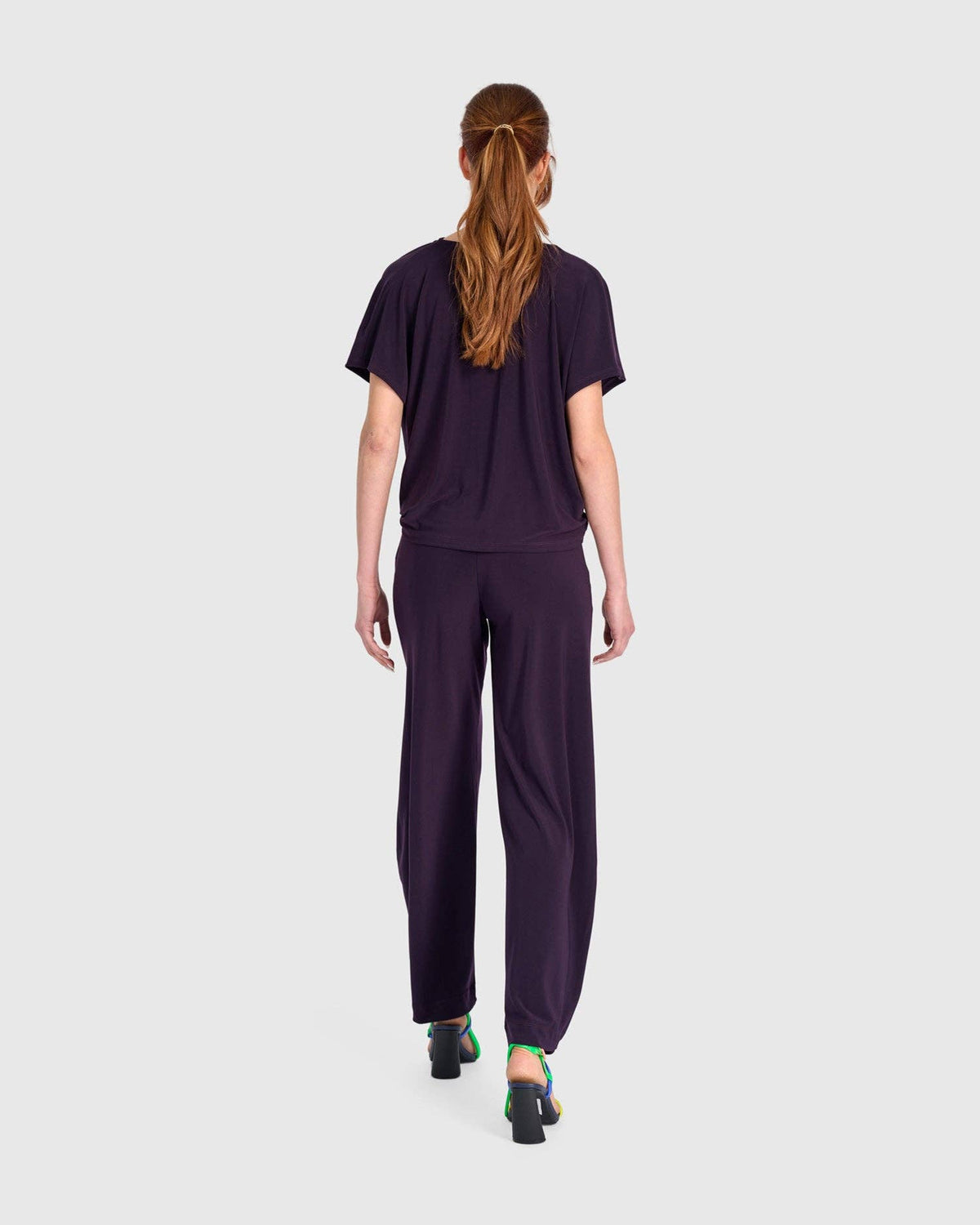 Fluid Slinky Cowl Top, Plum: Purple / XS (US 6-8)