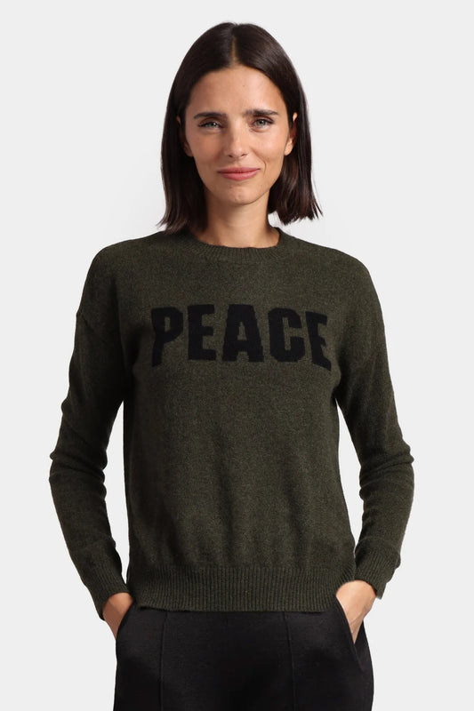 Cashmere Peace Crew Neck - Minnie Rose