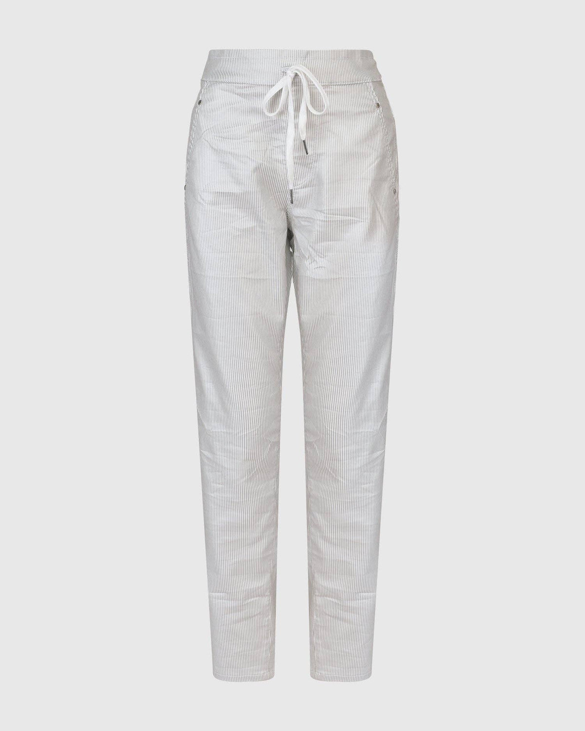 Pinstripe Iconic Stretch Jeans, Silver/white: Silver / 4 (US 12-14)