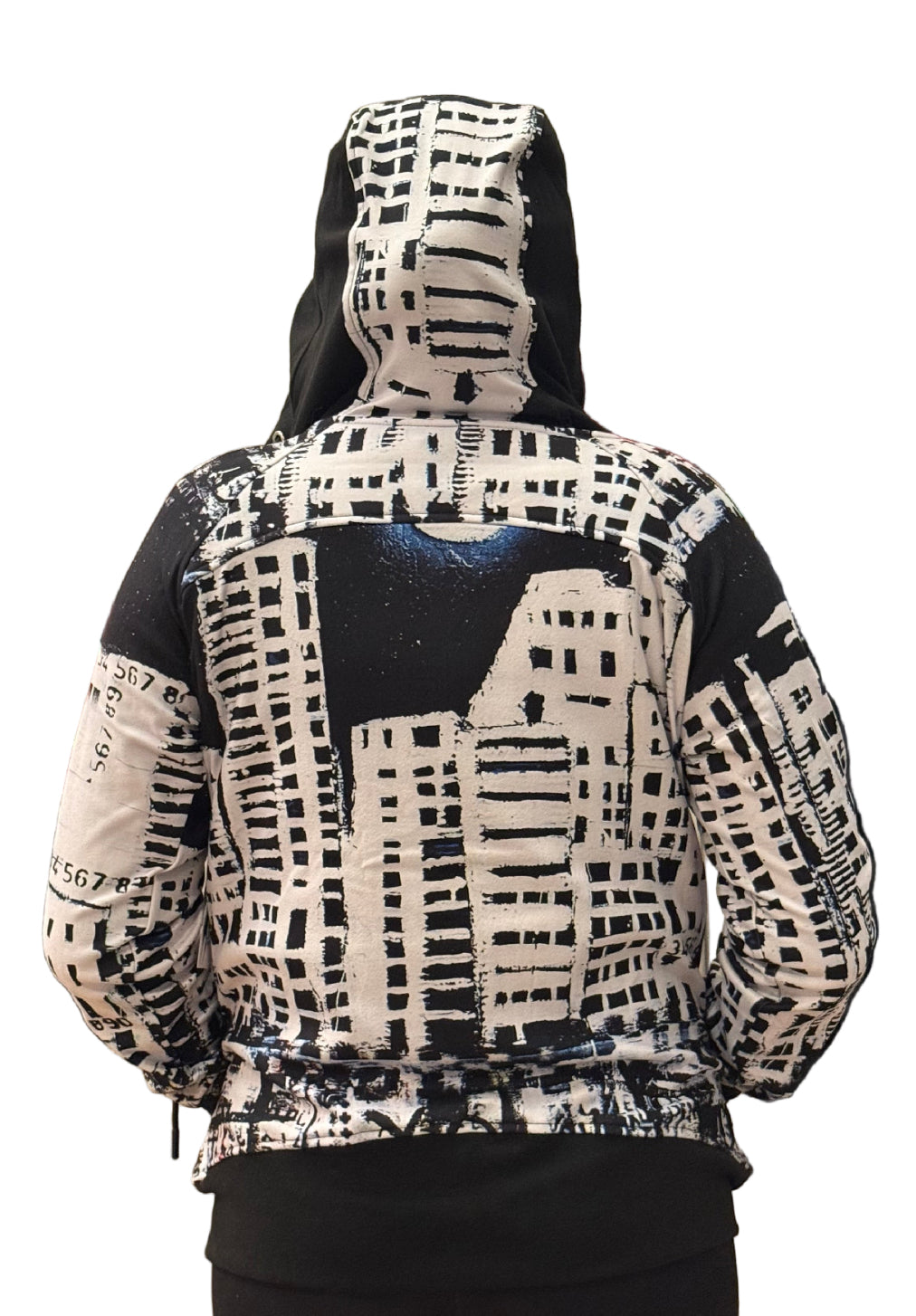 Colorblock Knit Hoodie 4124P - UBU