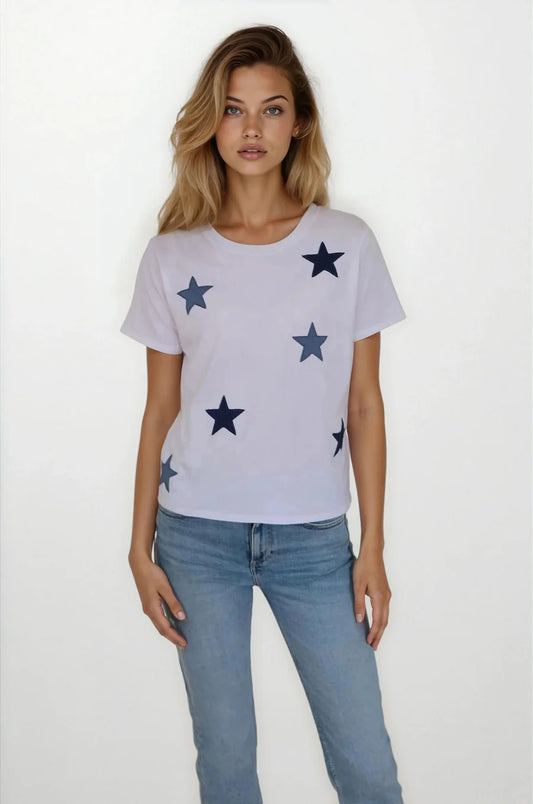 Denim Patch Perfect Tee - CHRLDR