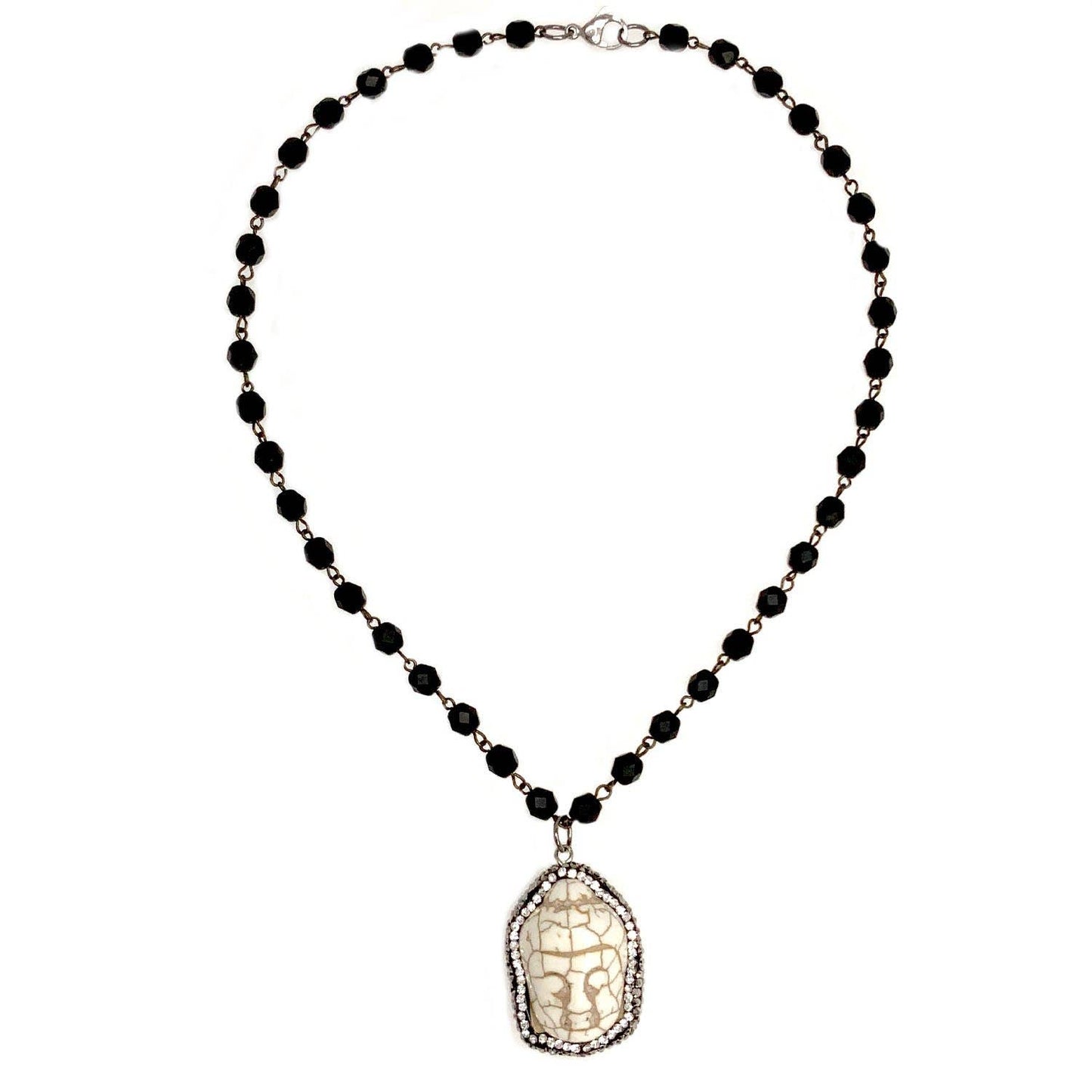 Angelina's Peaceful Buddha Necklace: 18"