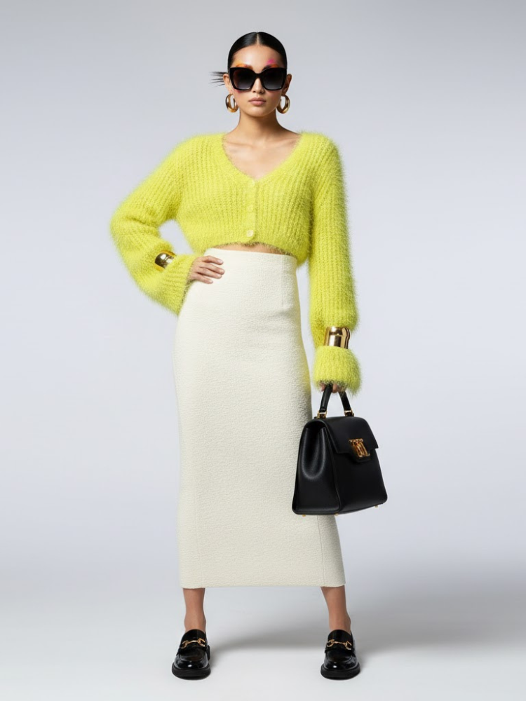 Women's Eco Knitwear LENOX HILL NY CITY Collection BYMANYC ® New York: Yellow / One size