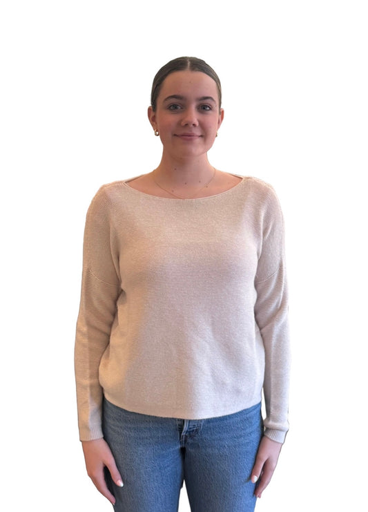 Jenna Fine Rib Boat Neck Knit - Amazing Woman