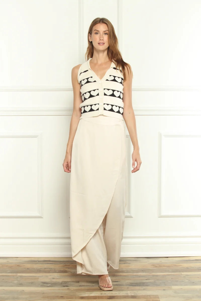 Sleeveless Heart Sweater Vest 62216 - Zero Degree Celsius
