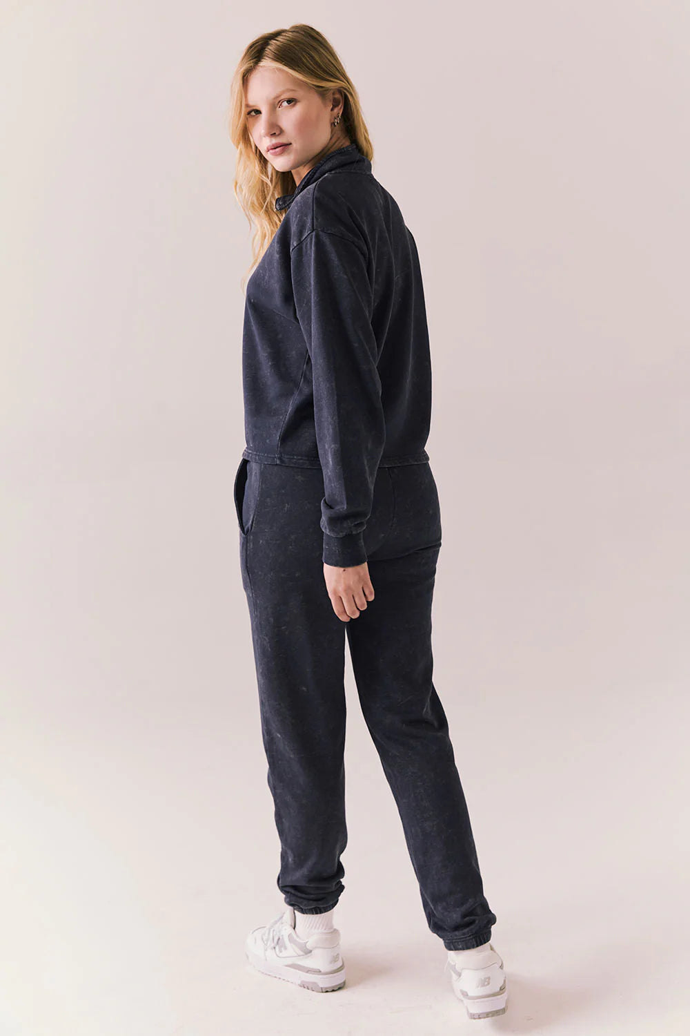 Ithaca Navy Half Zip CWA621 - CHASER