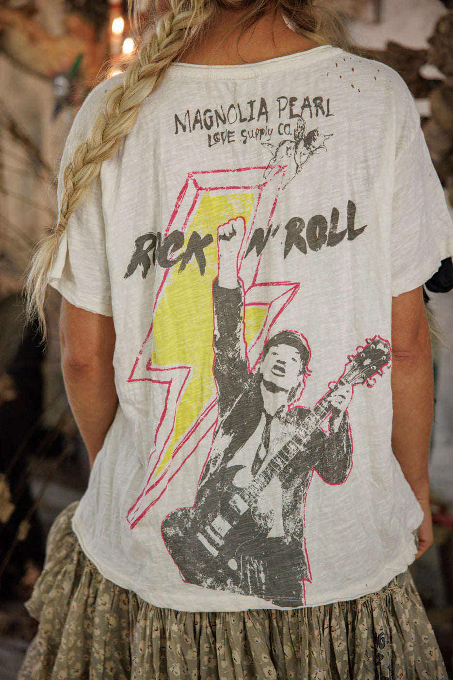 AC/DC Rock N’ Roll Tee 2570 - Magnolia Pearl