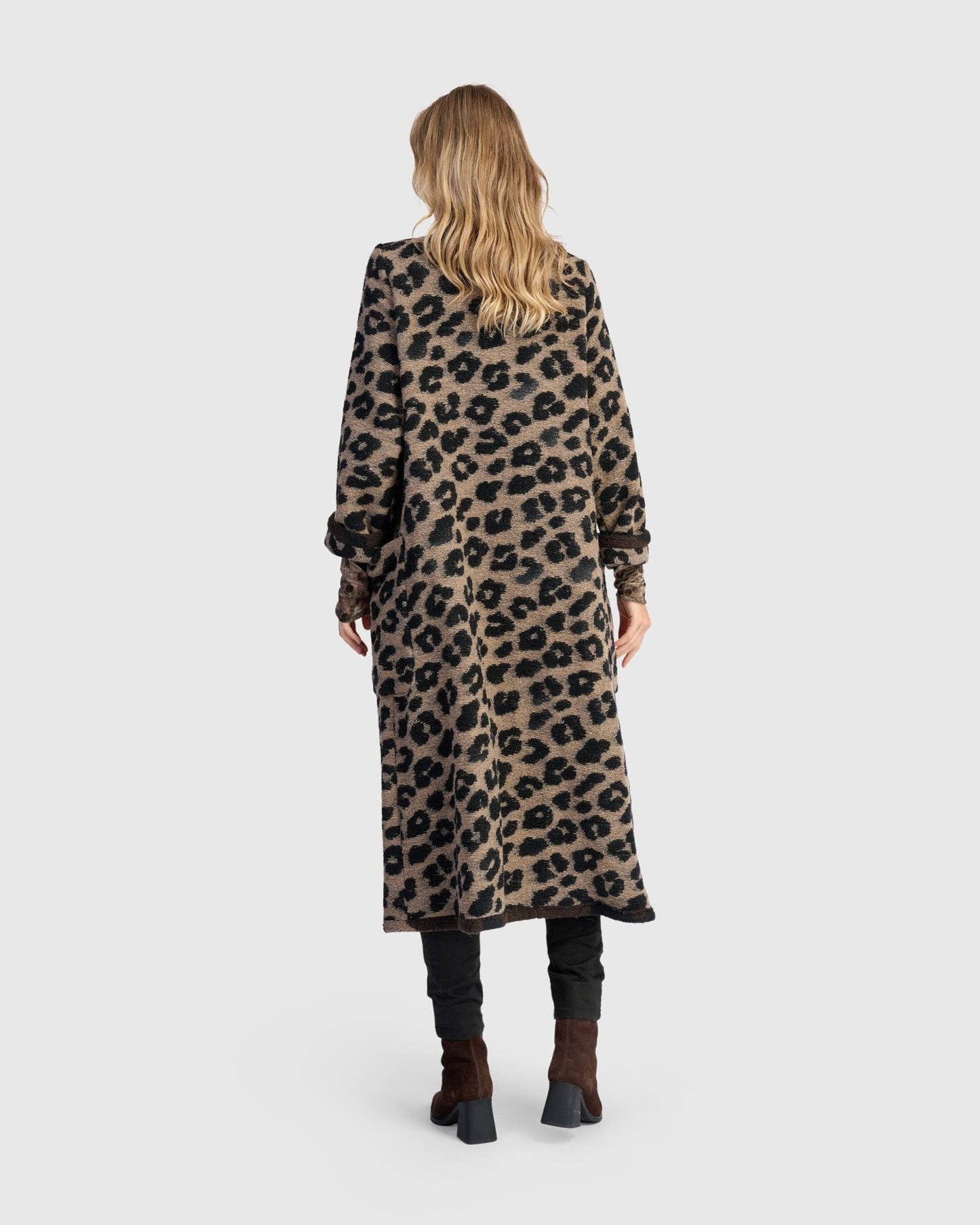 Sable Cozy Draped Coat - Alembika