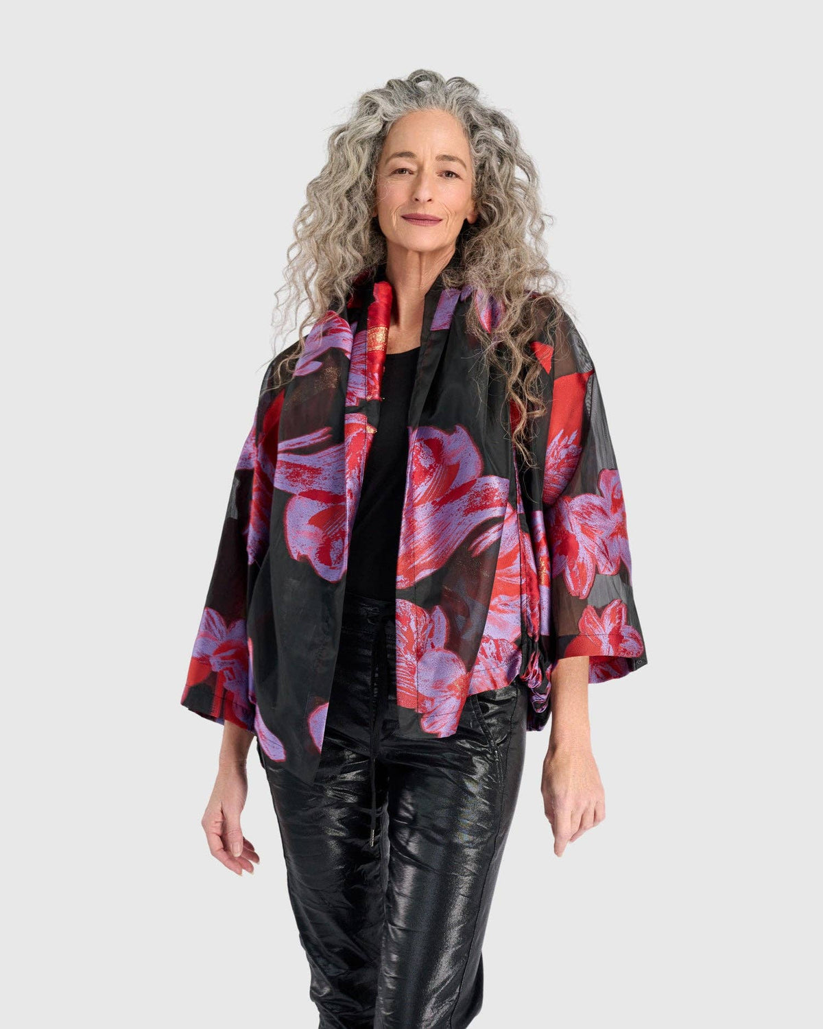 Toshi Cocktail Jacket, Red/Purple Floral: Tsarina / 3 (US 10-12)