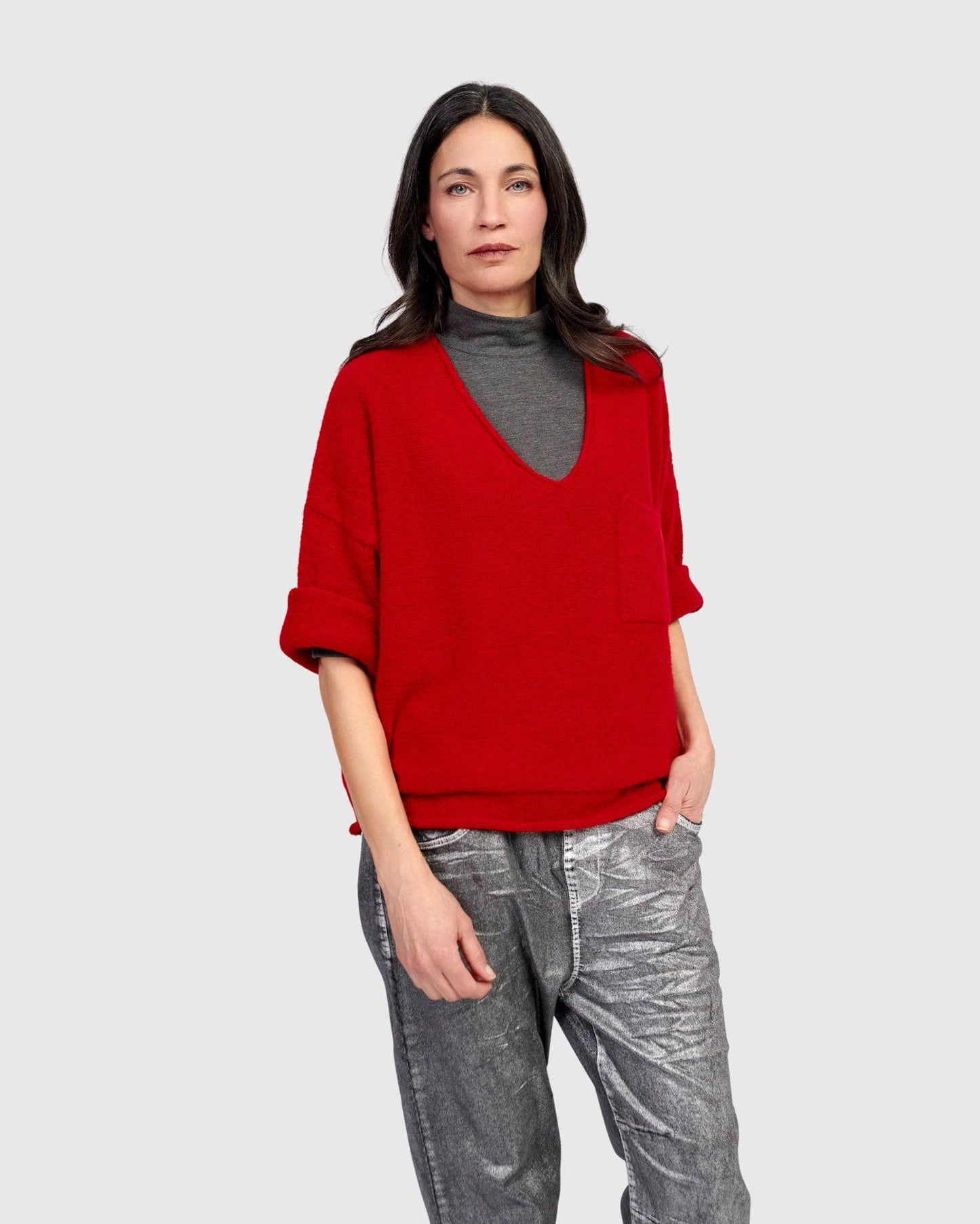 Basis Pullover Sweater, Red: Red / M (US 12-14)