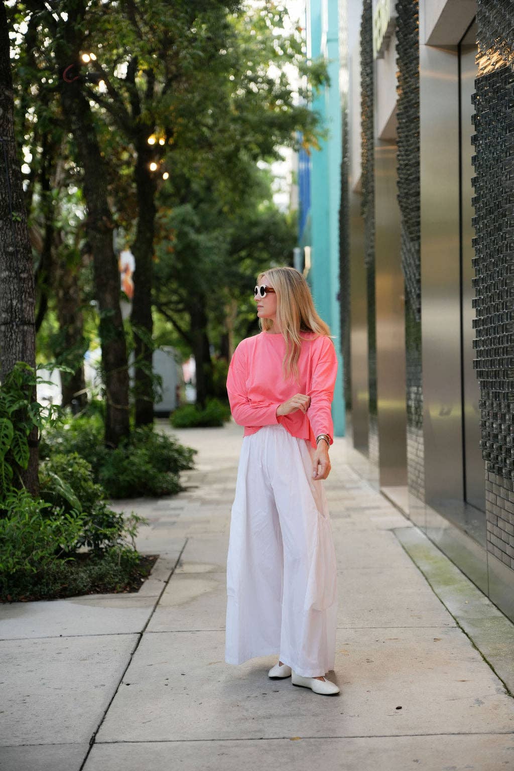Pima Cotton Luxury Boxy T-Shirt - Coral