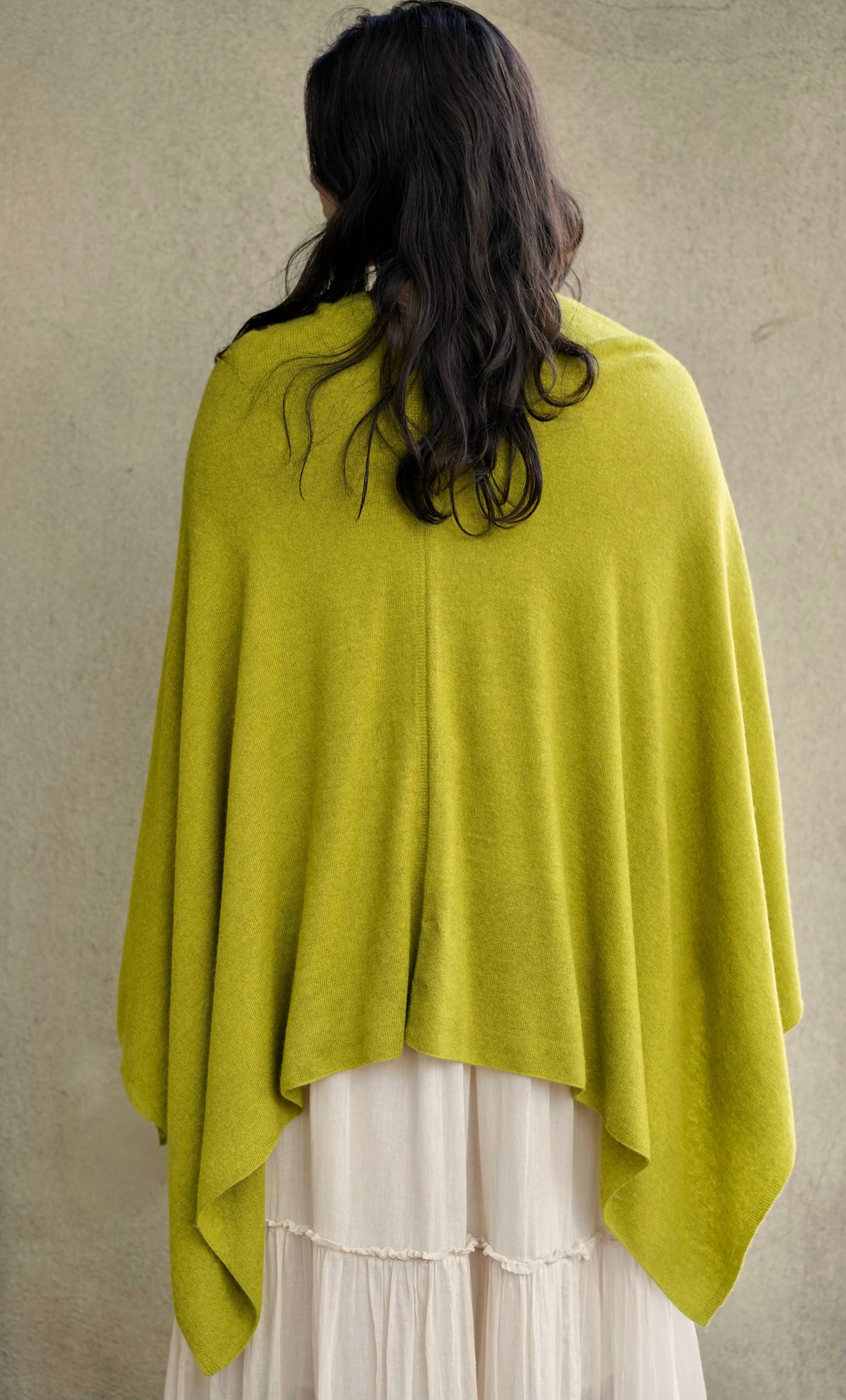 Cashmere Poncho Peridot 