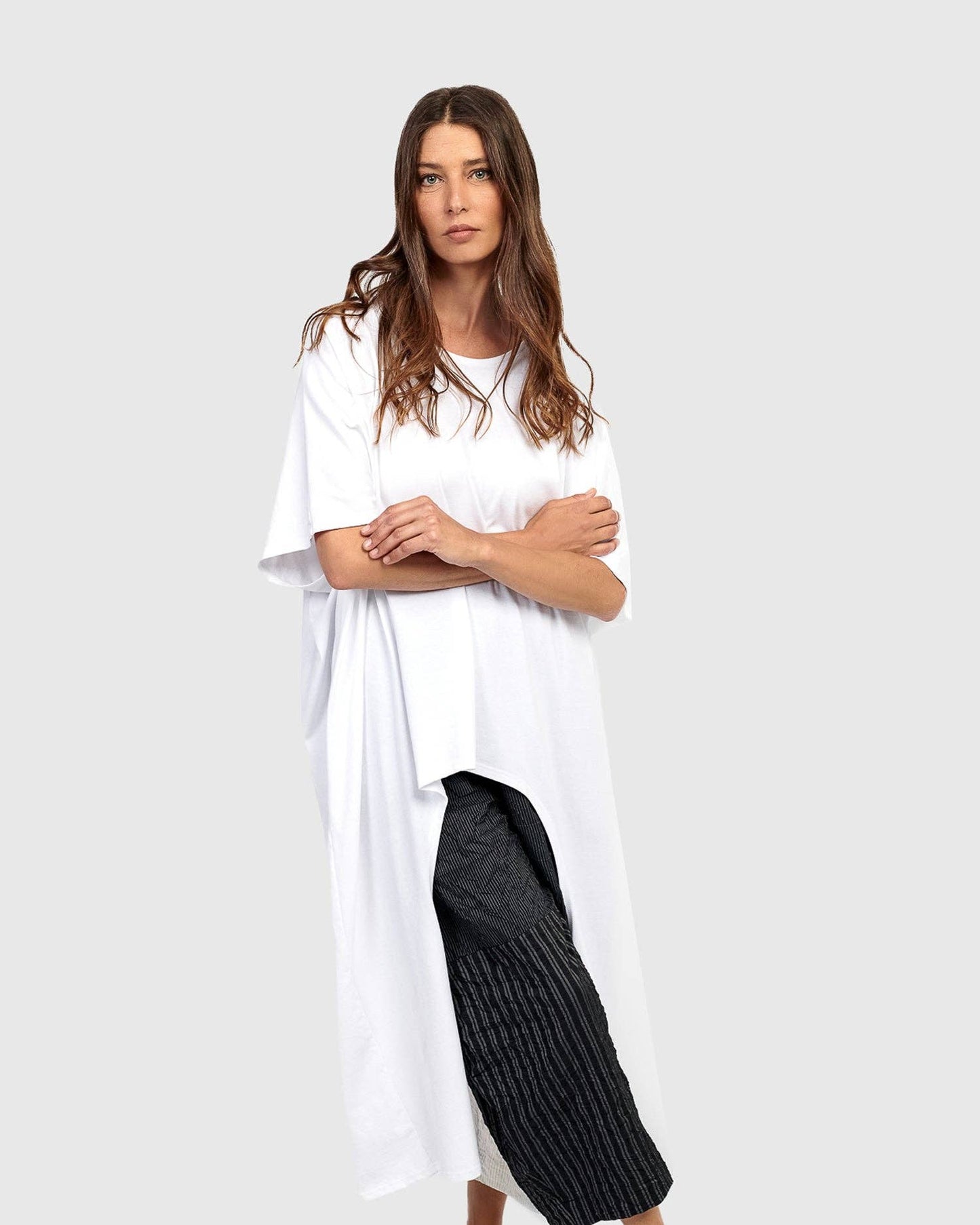 Urban Warsaw Cutout Tunic Top, White: White / XS (US 6-8)