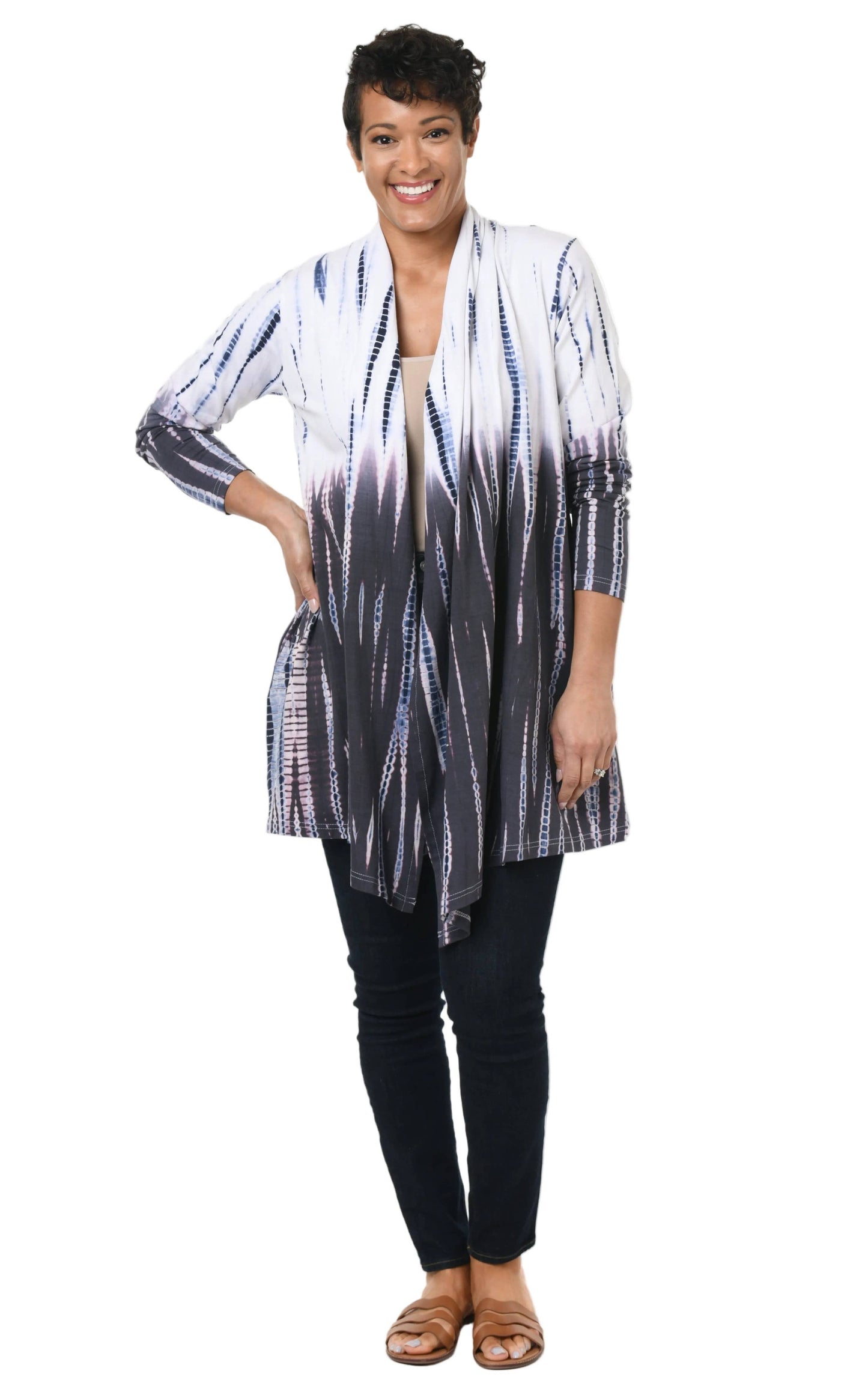 SDM433 Bessie Cardigan in Barbados Blue*: XS