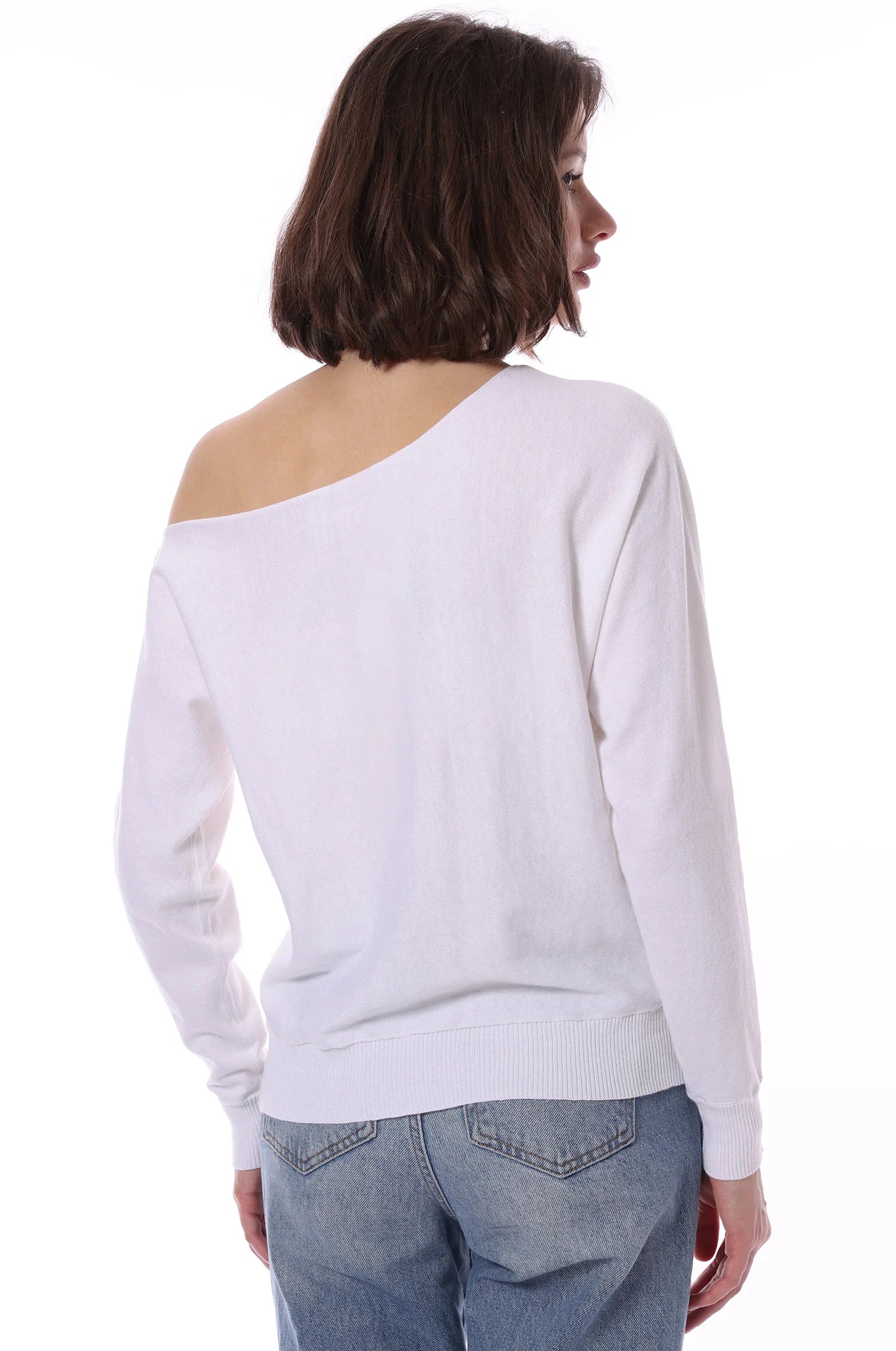 Cotton Cashmere Off The Shoulder Top 6807 - Minnie Rose